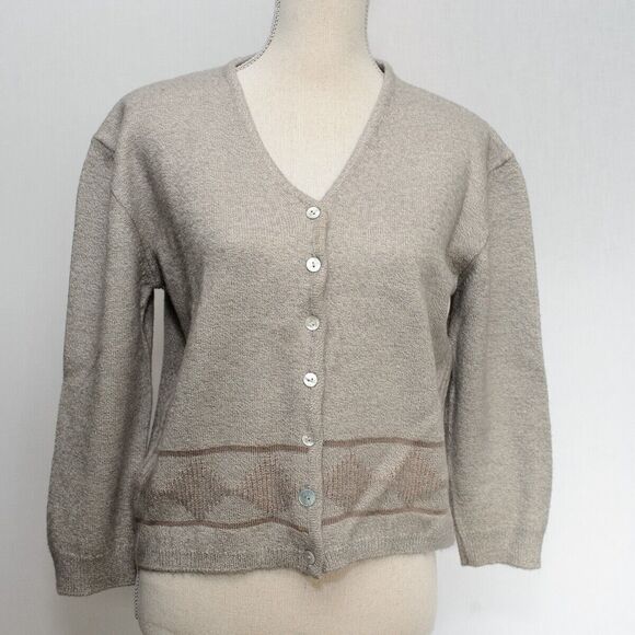 BM & S Wool Sweater Merino Wool Blend made in Italy Knit Fall - Picture 1 of 8